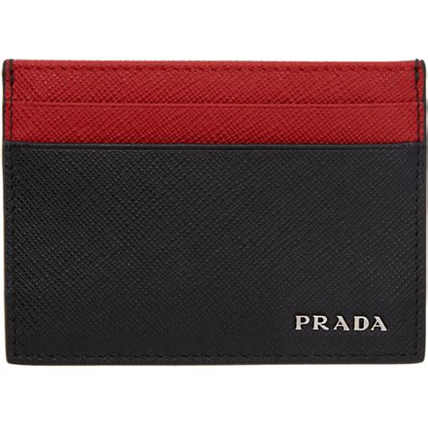 prada red card holder|prada card holder keychain.